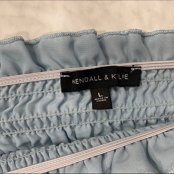 Kendall & Kylie Ruched Blue Tube Top - Picture 5 of 6